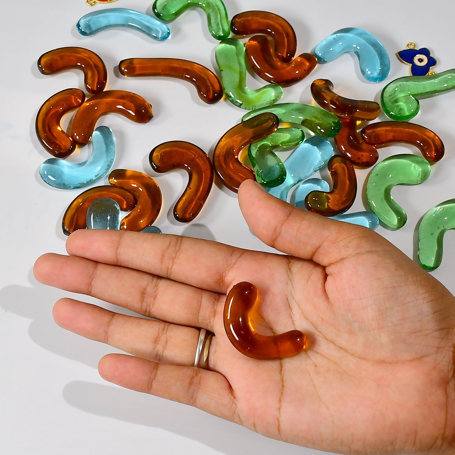 Flat round glass marbles Flat round glass marbles